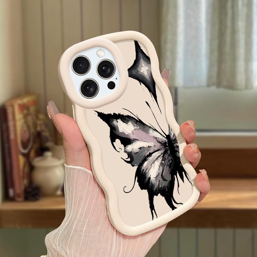 Чехол для телефона Macaron из мягкого силиконового материала с большой волной и кромкой, противоударный защитный резиновый чехол для iPhone Samsung Huawei Honor Xiaomi Redmi OnePlus Moto