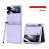 With Pen Slim Fashion Phone Case For Samsung Galaxy Z Flip3 5g Flip 3 Lens Glass Protector Cover For Samsung Z Flip 3 Cases