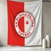 Sk Prague Slavia Wall Tapestry Aesthetic Wall Hanging Printed Fabric Blanket Decorative Tapestries For Bedroom Living Room Home Decor