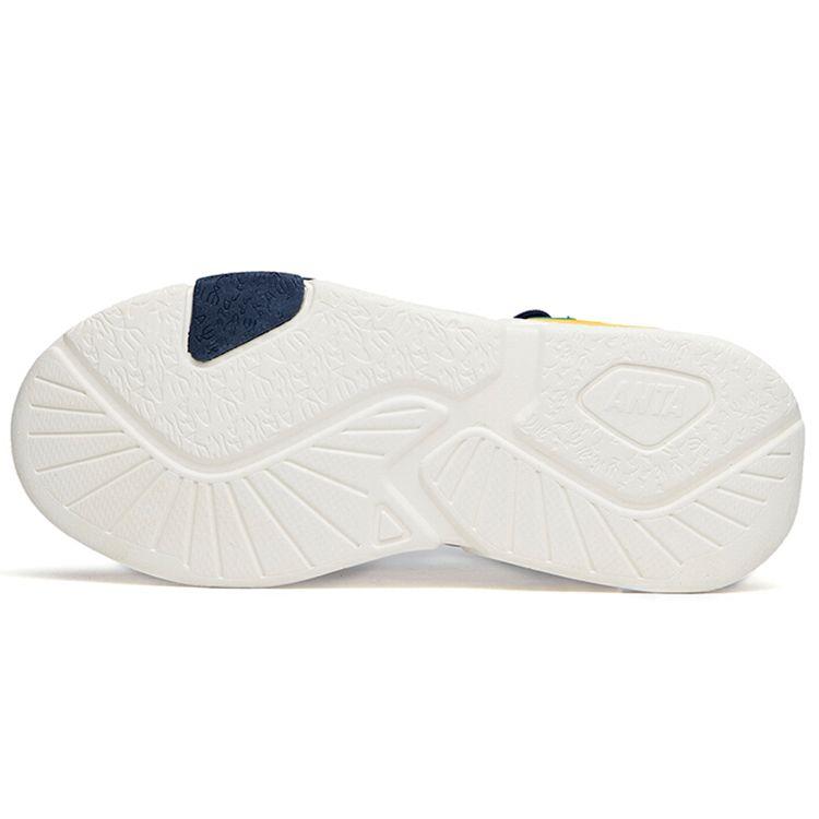 Anta Casual Slip-Resistant Durable Mid-Top Sneakers Women Sneakers Yellow Blue 122138084-3