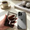 Прозрачный магнитный кошелек для телефона с выдвижной ручкой и адаптерным кольцом, совместим с MagSafe, подходит для iPhone 15/14/13/12 / Pro / Pro Max