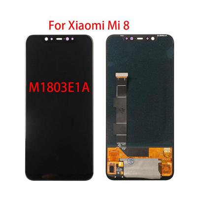 Amoled ЖК-экран для Xiaomi Mi 8 Mi8 M1803E1A, ЖК-дисплей, дигитайзер сенсорного экрана, замена отпечатка пальца