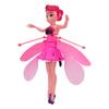 Flying Fairy Princess Doll Luminous Gesture Sensing USB Rechargeable Sky Dancers Flying Dolls for Girls Pink