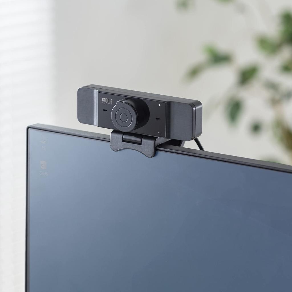 Веб-камера Sanwa Supply с функцией регулировки яркости CMS-V68BK