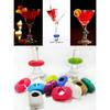 8-36pcs Silicone Red Wine Glass Markers Drinking Glass Identification Cup Labels Tag Signs For Party Home Kitchen Bar Supplies