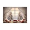 Indoor Sill Window Winter Snow Scene Children Shooting Background Cloth Background Wall Decoration Photo Cloth