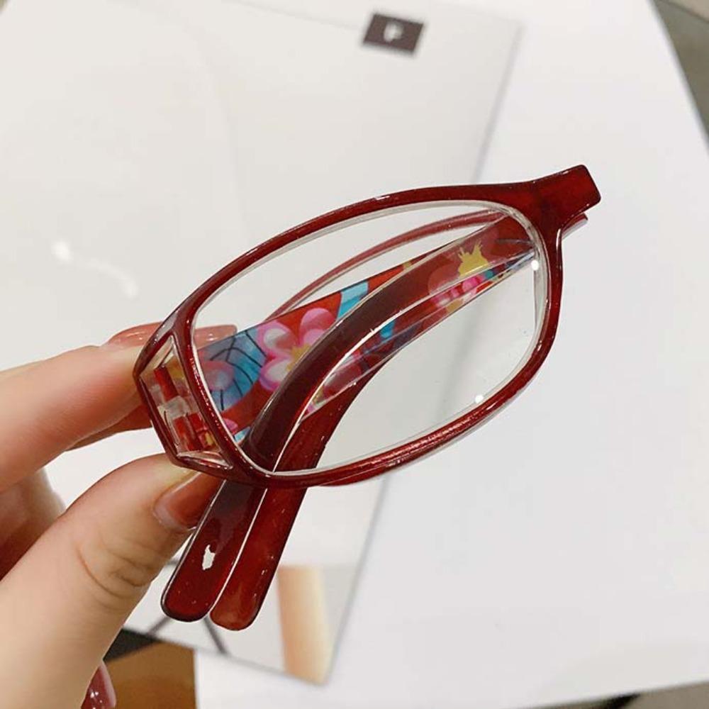 Цинк Цинковый сплав Складные Пресбиопические Очки с Цветочным Принтом Очки для Защиты от Синего Света День Матери