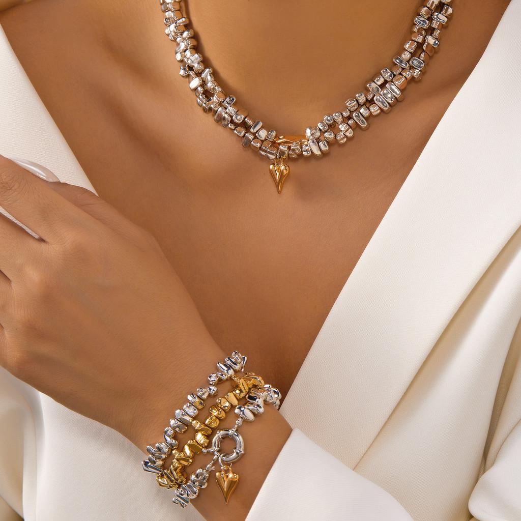 Womens Geometric Trendy Jewelry Set With Alloy Pendant In Cool Aesthetic