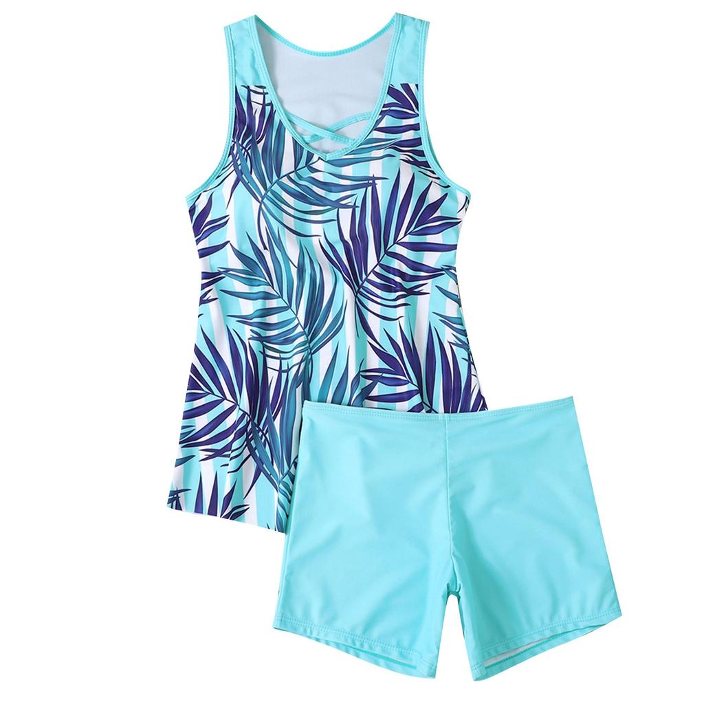 Женский сексуальный приталенный купальник с принтом на слинге и раздельном бикини плюс размер купальника (Два куска)