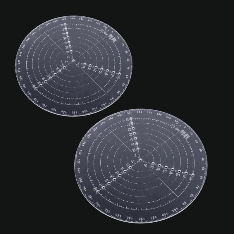 Деревообработка Кругорез Деревообрабатывающий Циркуль Инструмент для рисования кругов Акриловая Точная шкала Центрирующая линейка 20/30см