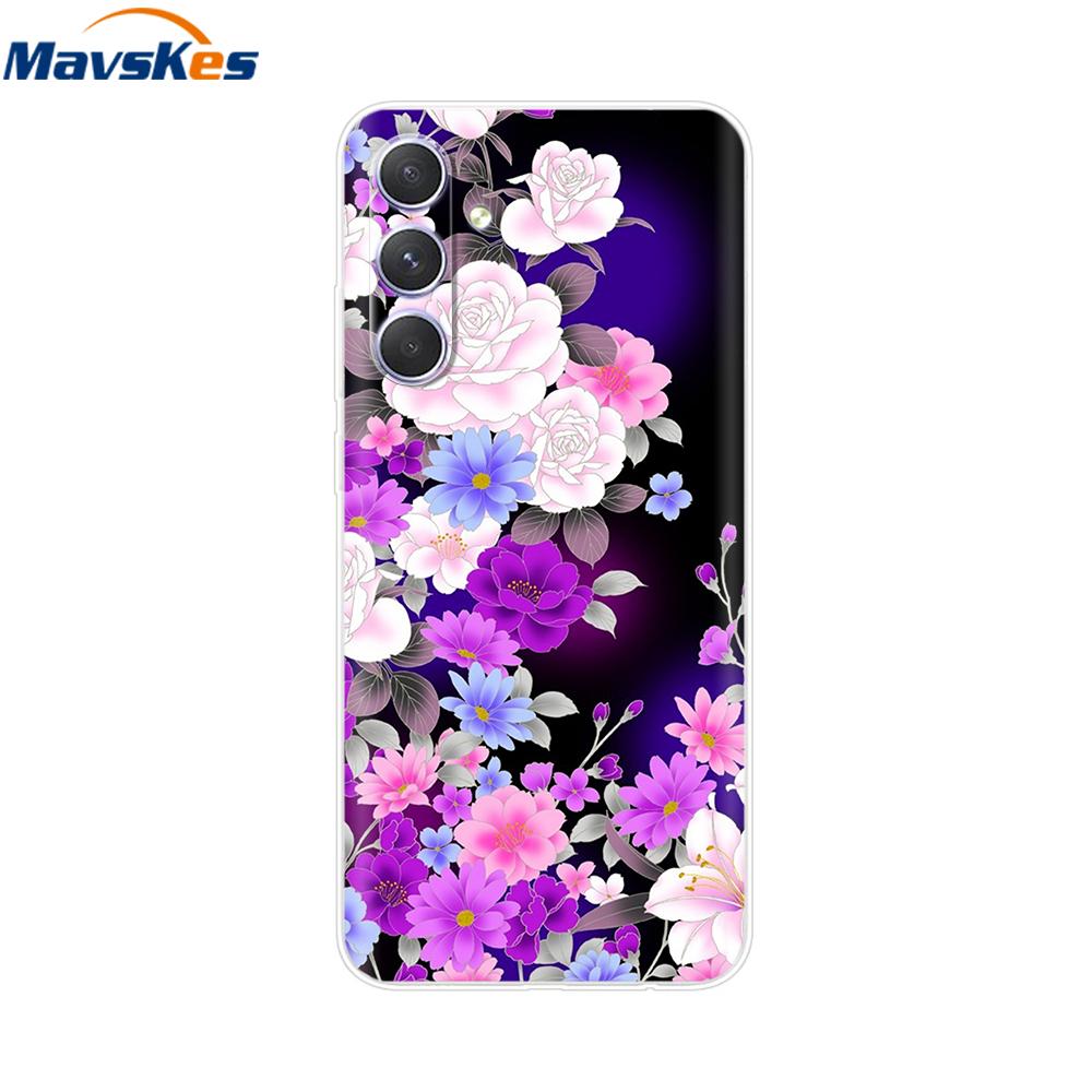 Чехол для Samsung Galaxy A34 A54 5G, противоударный, силиконовый, мягкий, милый, прозрачный, из ТПУ, задняя крышка, для Samsung A54, чехол GalaxyA34 A 34, бампер