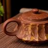 Retro all-handmade hand-pulled Zhu mud teapot Zisha pot Zhang's tea brewer household size twisted mud pot