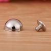 20pcs Mushroom Rivets Studs Buttons Screw for Leather Belt Bag Shoes Decoration(silver)