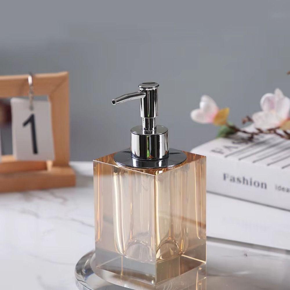 Прозрачный дозатор для дезинфицирующего средства для рук, нажимной тип, контейнер для жидкого мыла, современная банка для лосьона, для дома
