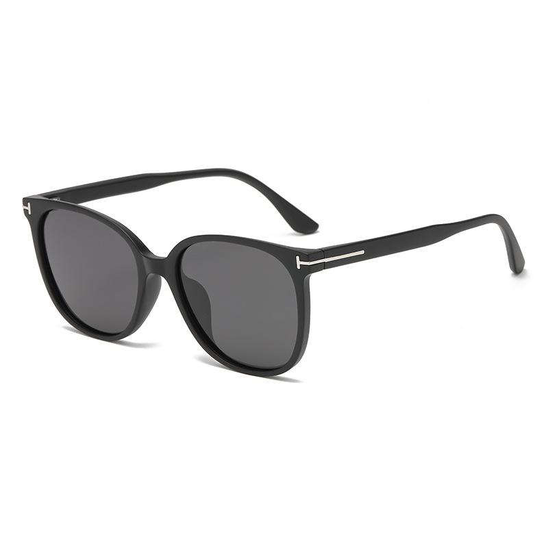 Ultra-light polarized sunglasses with white frames for women, high-end trendy, slimming for large faces, summer sun glasses with UV protection
