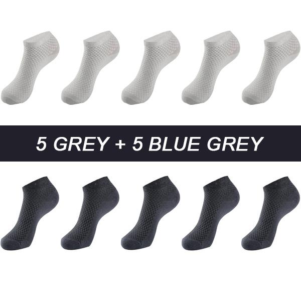 10 пар мужских носков из бамбукового волокна, дышащие компрессионные длинные носки, деловые повседневные мужские носки высокого качества, большие размеры EU38-48