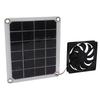 10W Solar Panel Exhaust Fan Waterproof Solar Powered Attic Ventilator for Pet House RV Greenhouse