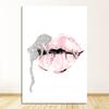 Canvas Art Print Sexy Lips Paintings High Heels Posters Pink Flower Wall Pictures Home Decor Fashion Poster Women Perfume Makeup