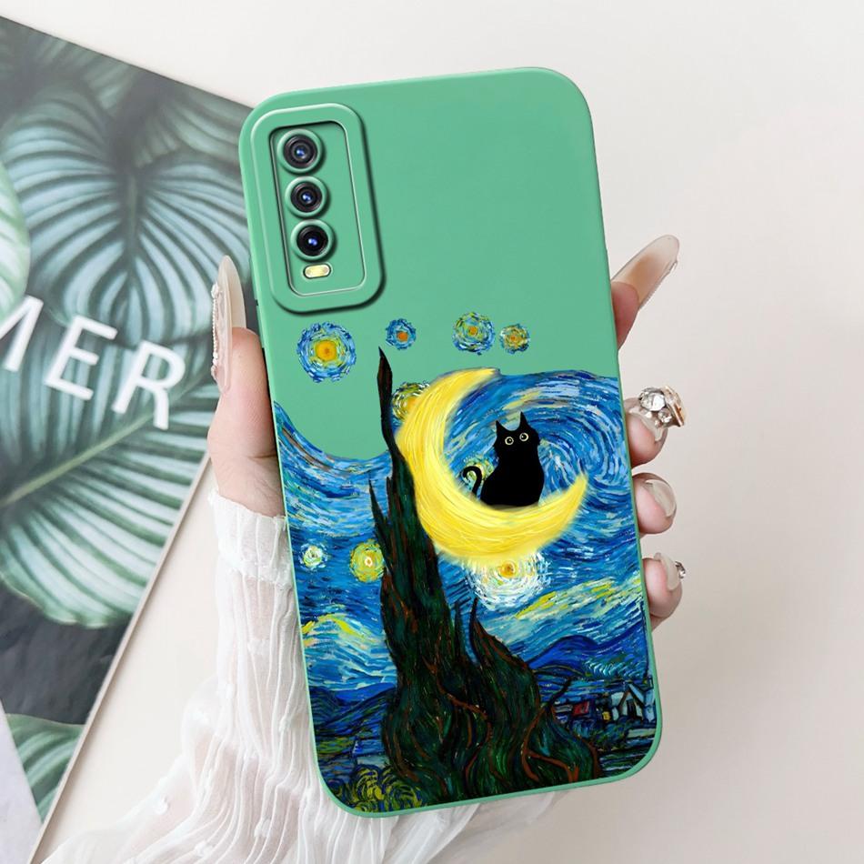 Для Vivo Y11S Y12S Y20 2021 Чехол Vivo Y20a Y20g Y20i Y20S Y20t Элегантный Принт Защита Камеры Мягкий Силикон Чехлы для Телефона