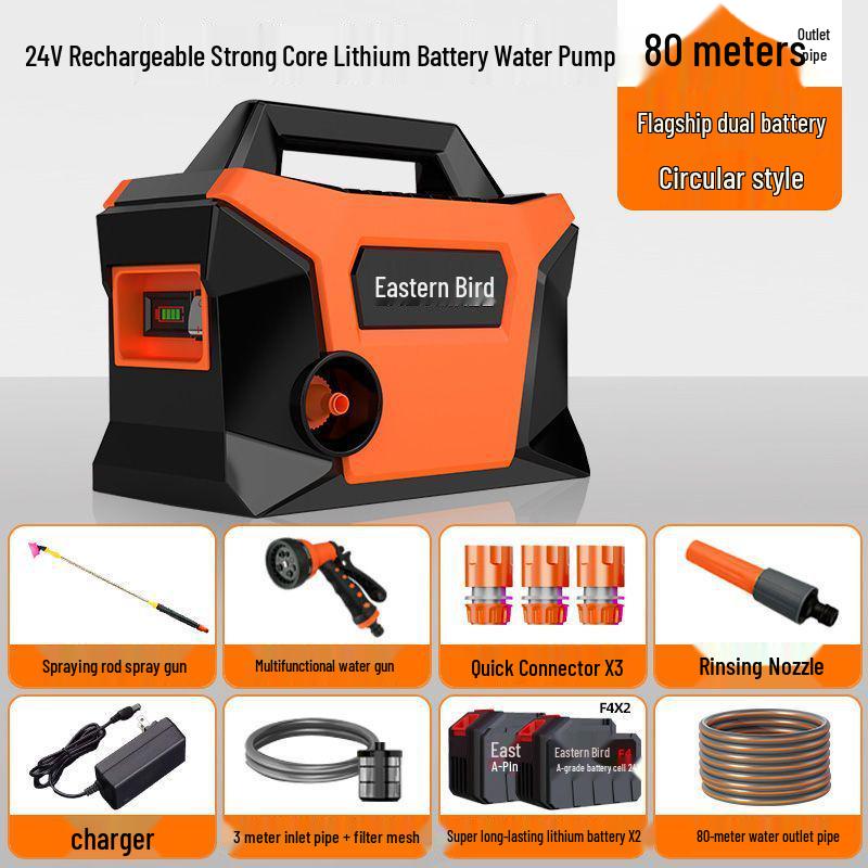 Rechargeable Automatic Water Pump for Vegetable Patch Irrigation - Ideal for Rural and Outdoor Use