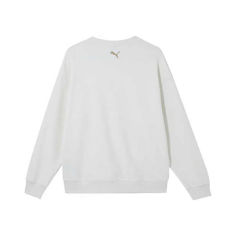 Puma Crew Tr Game On Fashion Удобная мягкая универсальная свободная толстовка мужская толстовка белая 631417-92