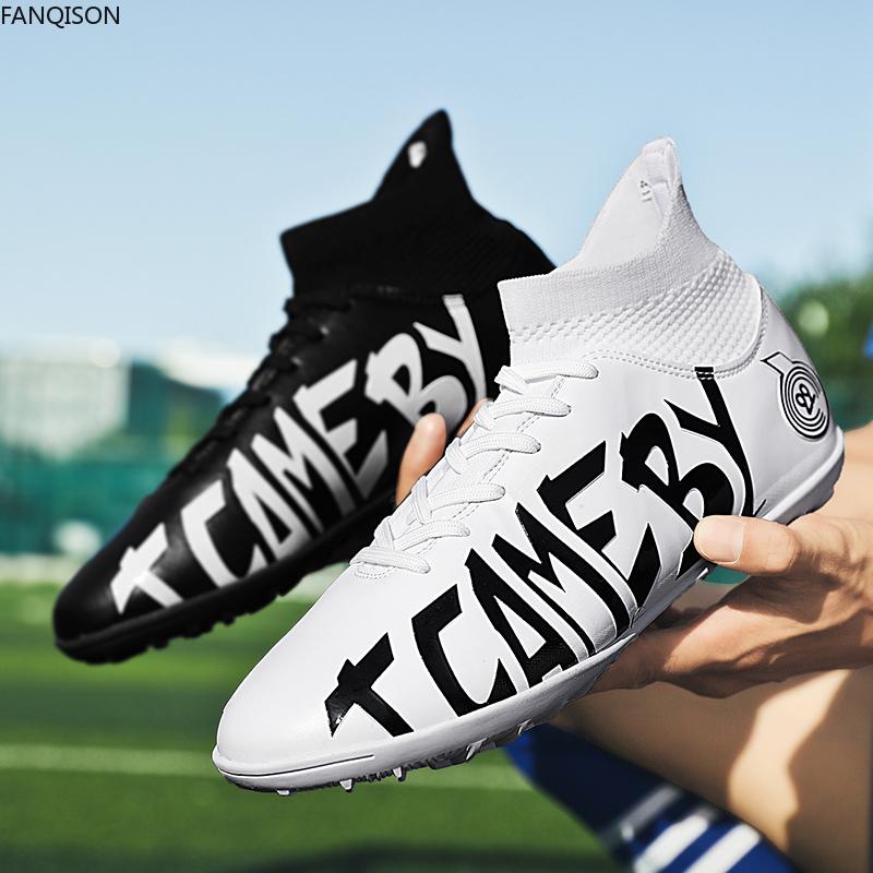 31-48 Мужские/женские футбольные бутсы Резиновая мягкая подошва с короткими шипами Искусственный газон для соревнований в помещении Профессиональные детские футбольные бутсы