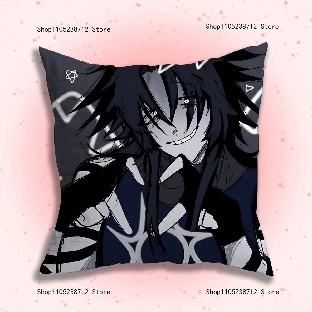 Twotime Forsaken Acrylic Anime Pillow Case Anti-Dustmite Pillowcase Invisible Zipper Silky Short Plush Sofa Cushion Cover