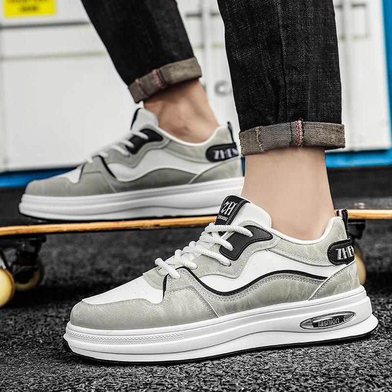 2024 Мужская обувь Зимние кроссовки Повседневная платформа Модные кожаные мокасины Скейтборд Дизайнерские роскошные спортивные рабочие ботинки для бега на плоской подошве