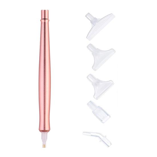 Электрическая алмазная художественная ручка Вакуумная алмазная художественная ручка со сменными наконечниками Инструмент для алмазного искусства без воска для круглых и квадратных бриллиантов