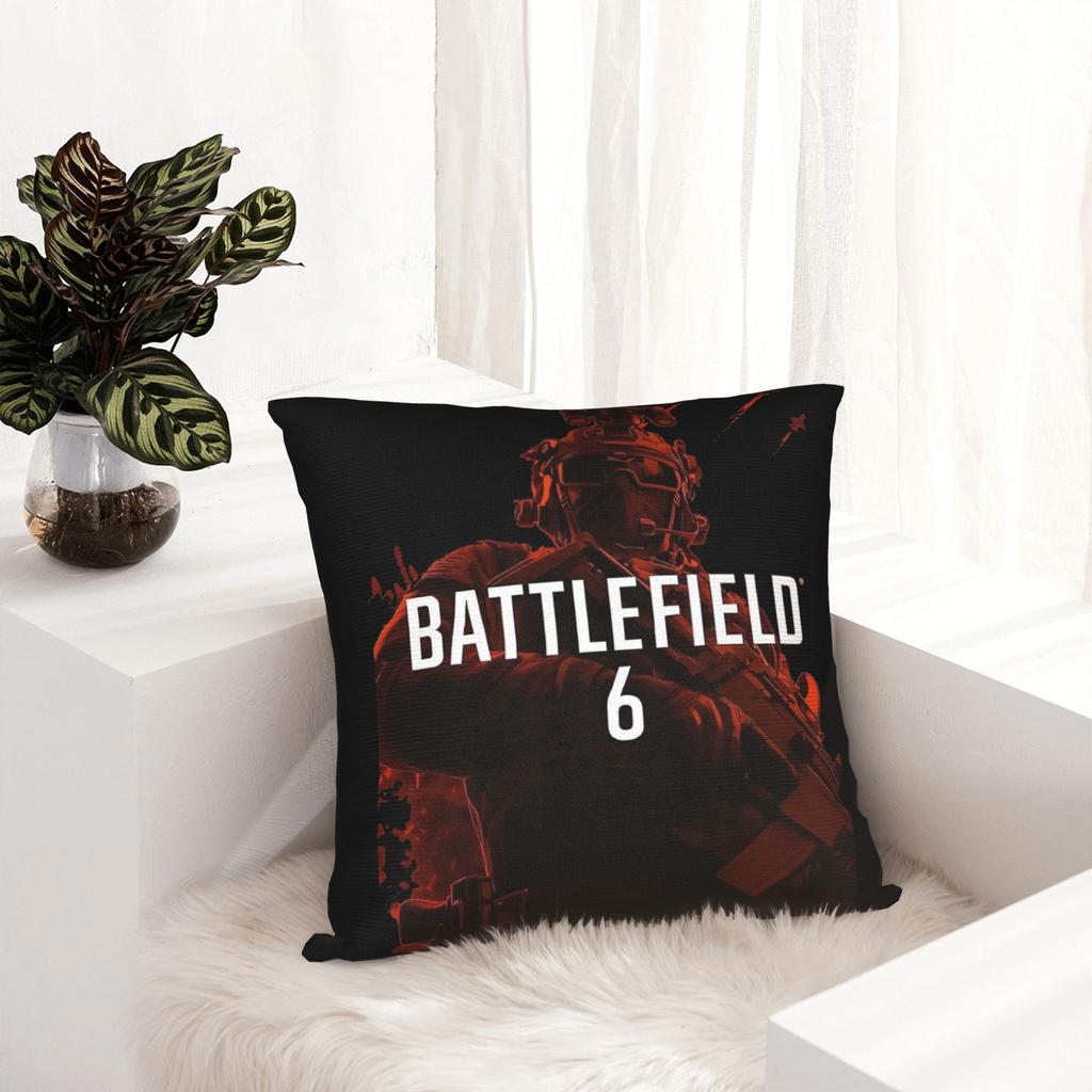 Decorative Pillowcase Battlefield 6 Funny Games Bf6 Merch Home Pillow Case Cover Zippered Multi-Size