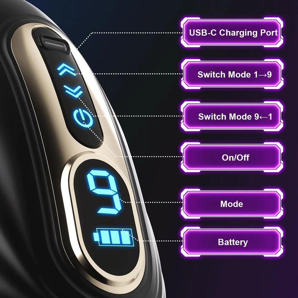 Male Masturbator Vibrator Penis Pump Trainer APP Controller, Mouth Pack Penis Vibrator Adult Toys Pussy Stimulator Adult Sex Toys