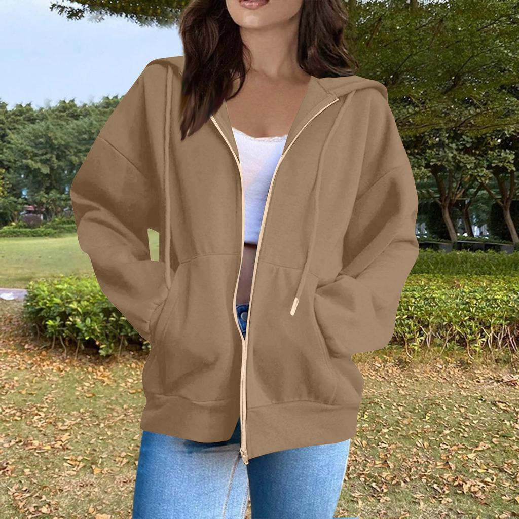 Женская мода Повседневные толстовки с капюшоном и длинным рукавом однотонные топы