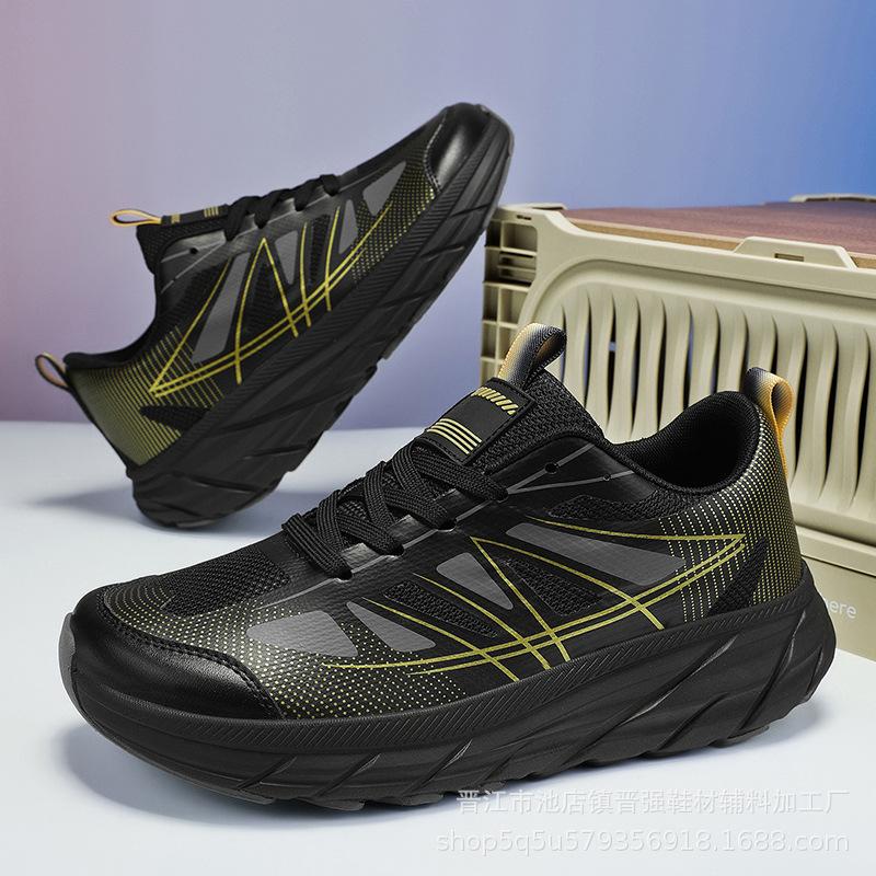 Popular men's sneakers, last big head shoes, refreshing and breathable outdoor running shoes