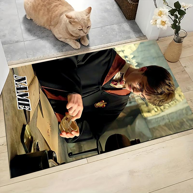 Custom Name Harry Potter's Study Carpet Rug Customizable Soft Washable Anti-Slip Home Living Room Sofa Mats Personalized Rug. 090982