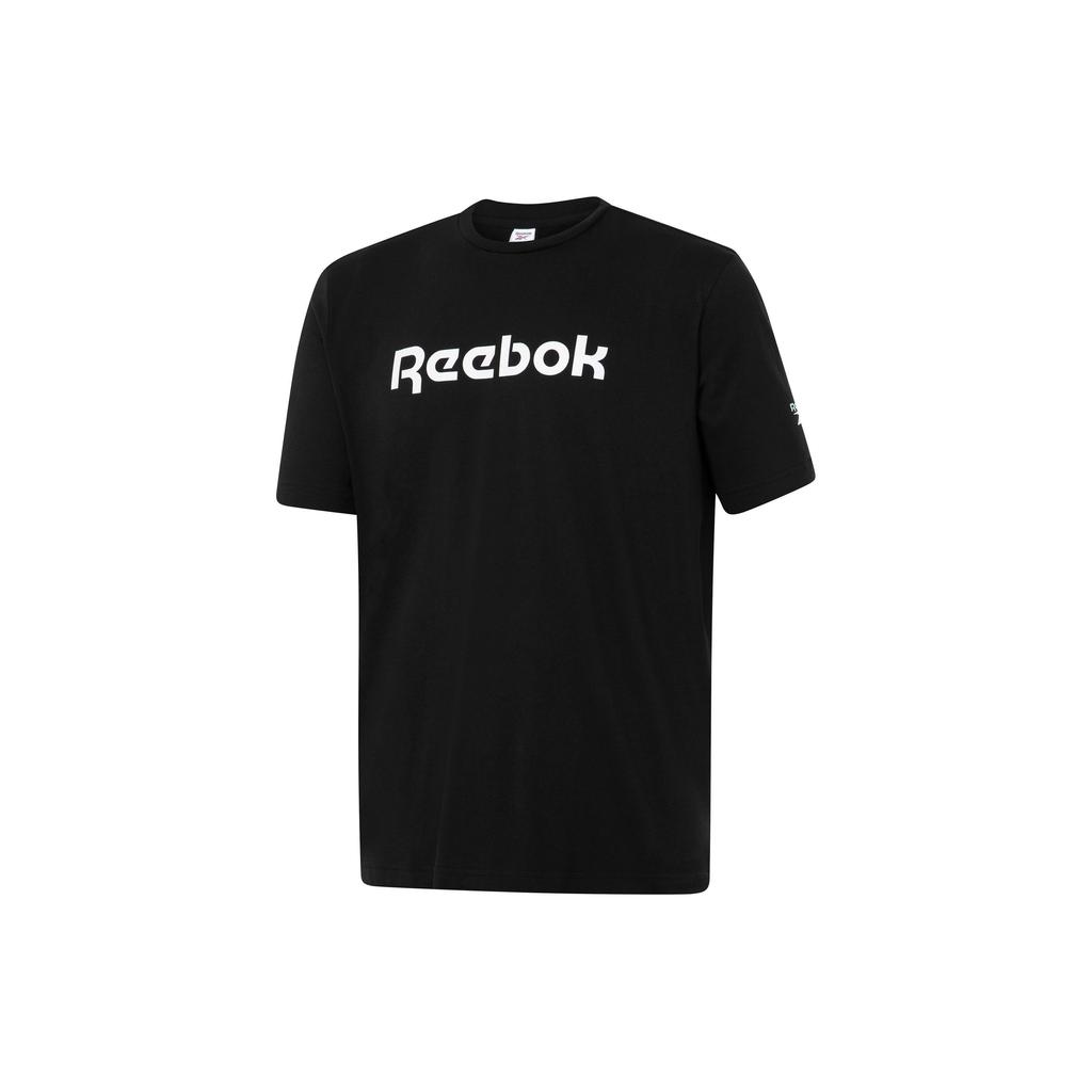Reebok Футболки Унисекс Черные С Круглым Вырезом Умеренный Прямой Крой GR8484