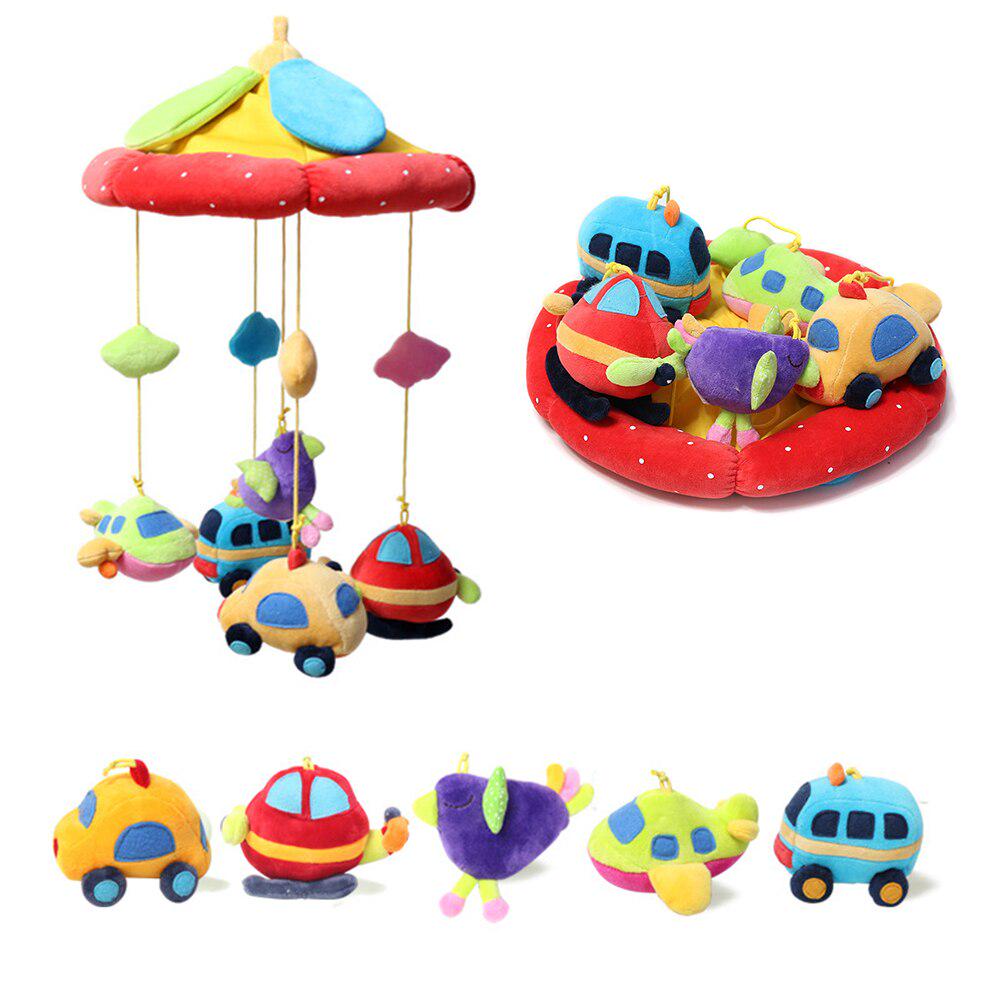 Детская кровать, подвесные погремушки, игрушки, самолет, автомобиль, сделай сам, простая кроватка, мобильный, вращающийся на 360 градусов кронштейн, игрушка