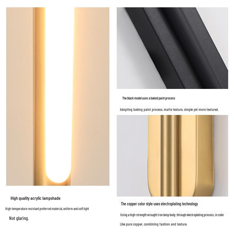 Modern Minimalist LED Anti-Glare Wall Light: Creative Indoor Lamp for Bedroom, Living Room, or Restaurant