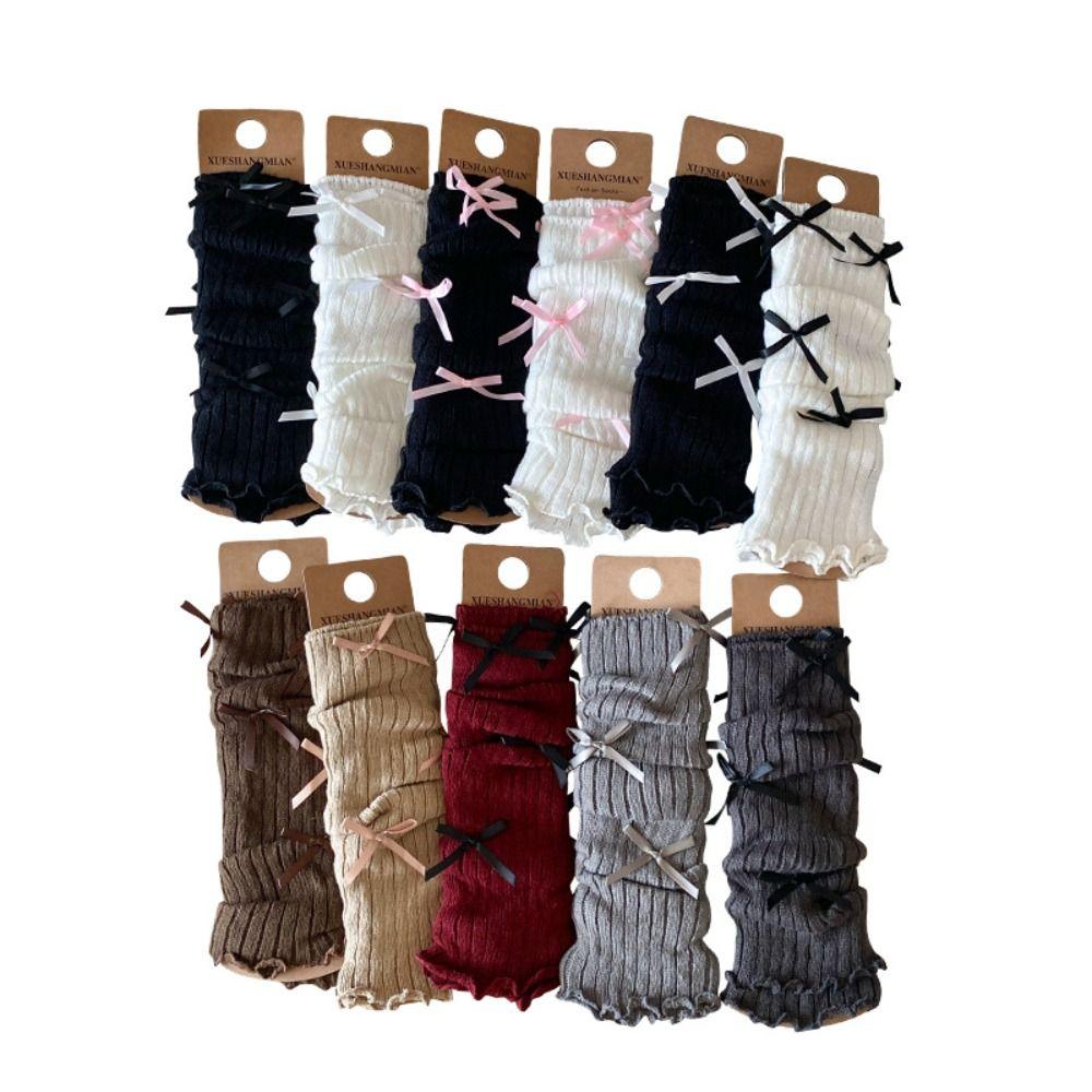High Elastic Kids Leg Warmers Knitted Children's Foot Warmer Long Stockings Autumn Winter Season