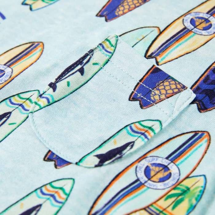 Débardeur enfant bleu doux mélangé 92/104/116/128/140