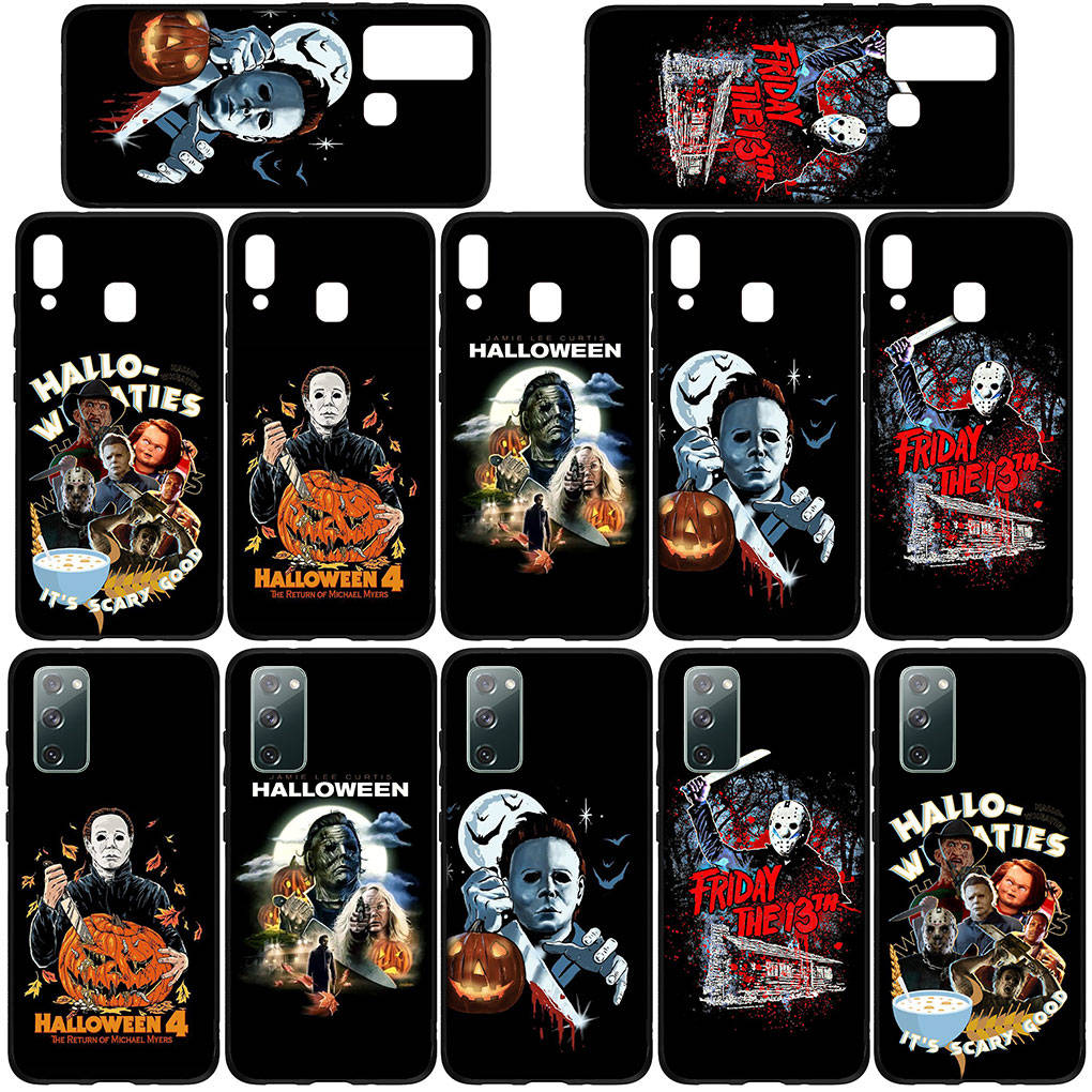 Для iPhone 16 15 Xiaomi Redmi Note 14 13 12 11 Pro Max X 8 16e Samsung Galaxy S25 S24 S23 Moto OPPO Huawei Хэллоуин Проклятие Майкла Майерса чехол для телефона