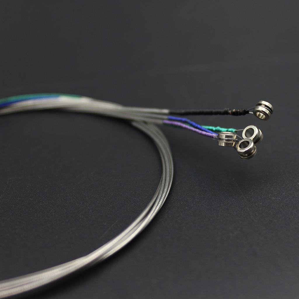 Viola Strings Set Nickel-Plated Balls Stainless Steel Core Wound Medium Tension Suitable for Practice Stage Performances