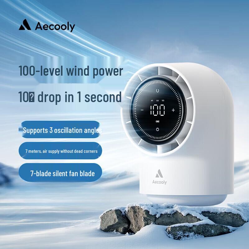 Умный беспроводной настольный вентилятор Aecooly без лопастей