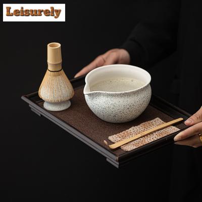 Керамические инструменты для заваривания чая с кунжутными точками, чаша для матча, инструменты для созревания и заваривания чая, японская чайная ложка для создания пены и перемешивания