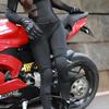 Wosawe CE Certified Breathable High Stretch Anti-Fall with Removable Knee Pads Women's Riding Sports Motorcycle Pants