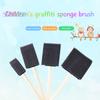 40 шт., губка, кисть для рисования, деревянная ручка-поделки своими руками, детские граффити, окрашивание, детализация, кисть для рисования, принадлежности для инструментов для художественного рисования