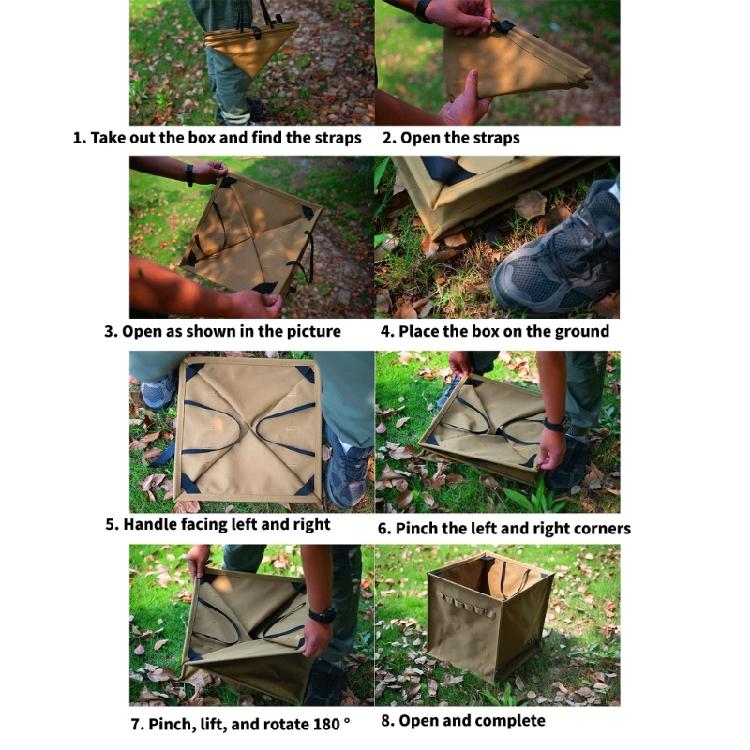 Складное мусорное ведро для кемпинга Корзина для грязного белья Портативный мусорный бак Мусорное ведро Контейнер Мусорный пакет для сада
