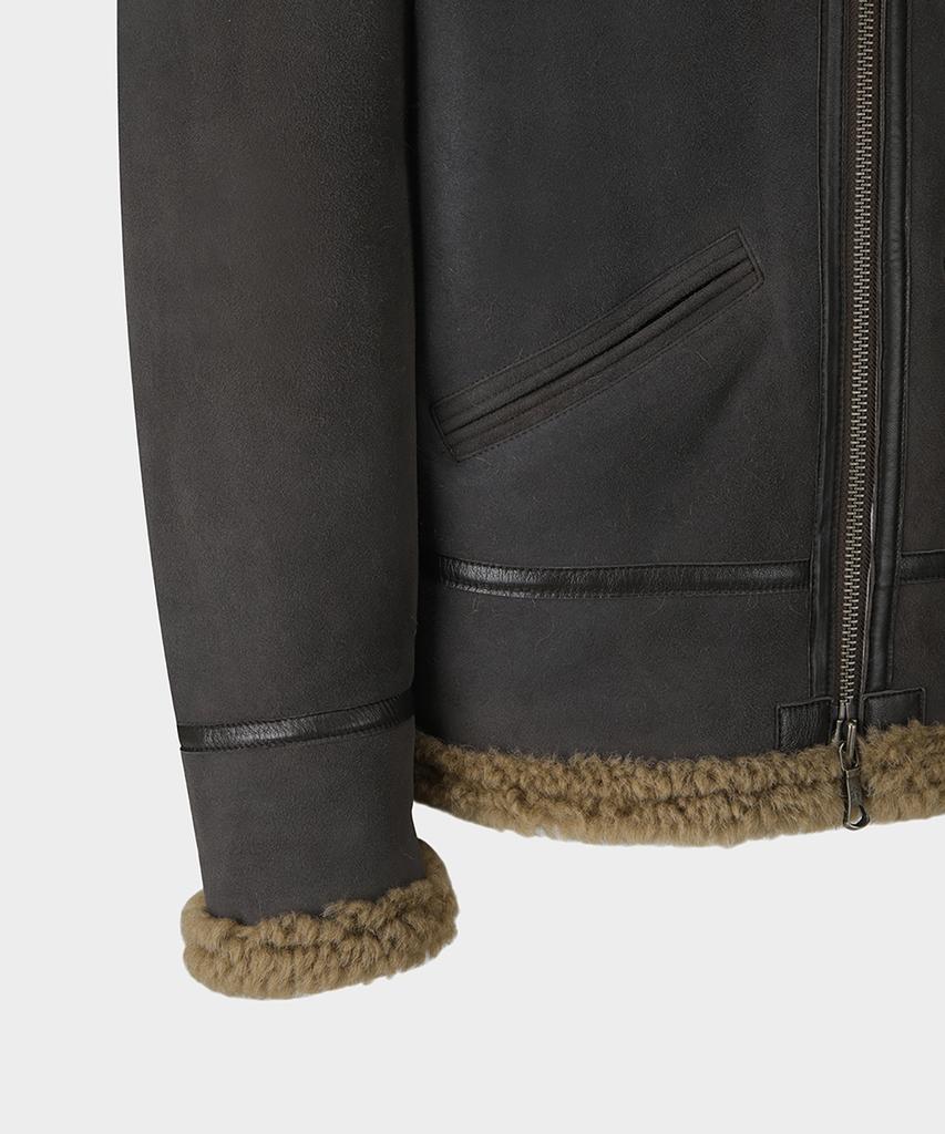Brooks Brothers Shearling Bomber Jumper (Brown) (Bbojmm70594Ef)