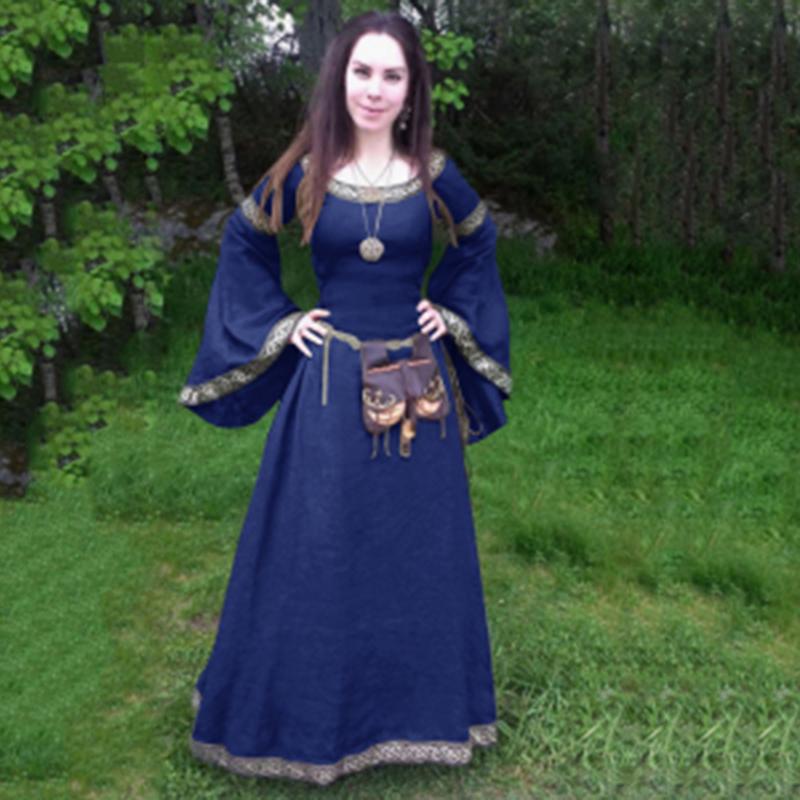 Платье Женская средневековая одежда Специальный заказ На заказ Готическое винтажное платье