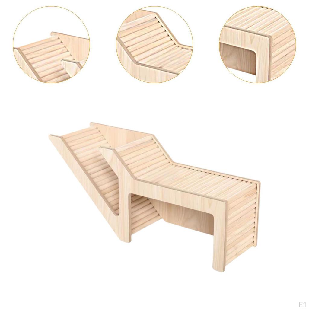 Hamster House and Habitat Small Pet Castle Home Chew Cage Toy,Wood,Small Animal Hideout Hut Play Toy