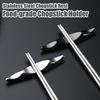 Chopstick Rest Chopstick Stainless Steel Holder Smooth Edge Spoons Forks Rack for Home